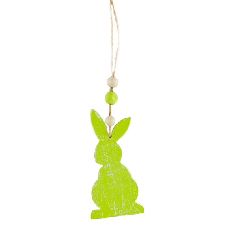 Украшение подвесное 5 х 10 см Азалия Кролик зелёный украшение на зеркало на удачу в дороге дерево темно вишневый
