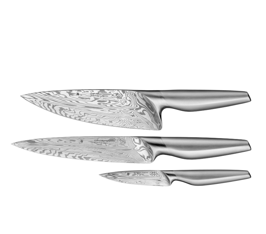 Набор ножей 3 предмета WMF Chef's Edition Damasteel подставка для ножей 16 2 см omada chef красный
