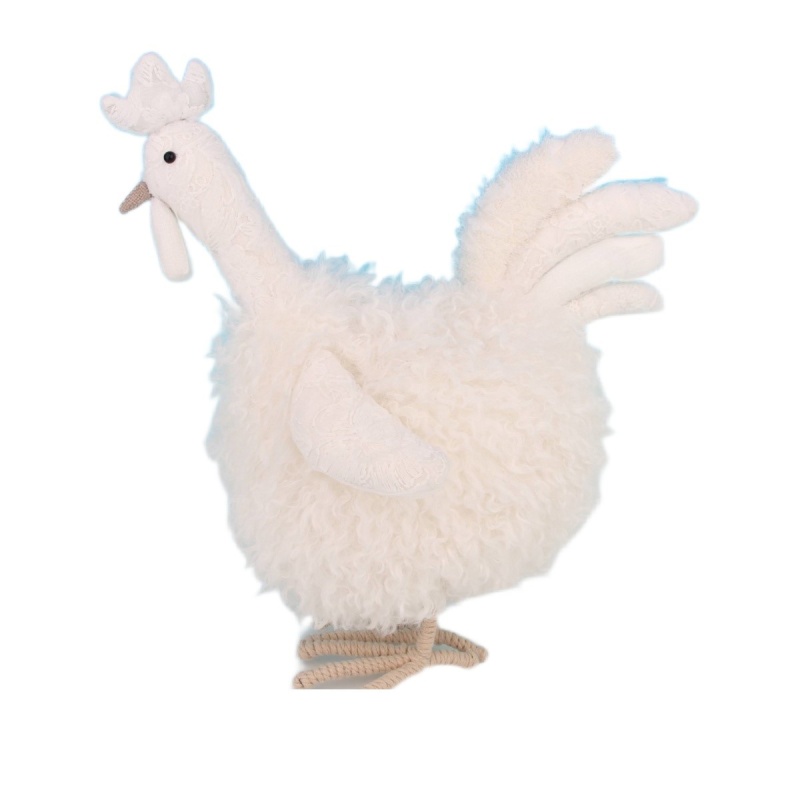 Сувенир 32 x 30 x 16 см Азалия Петух белый