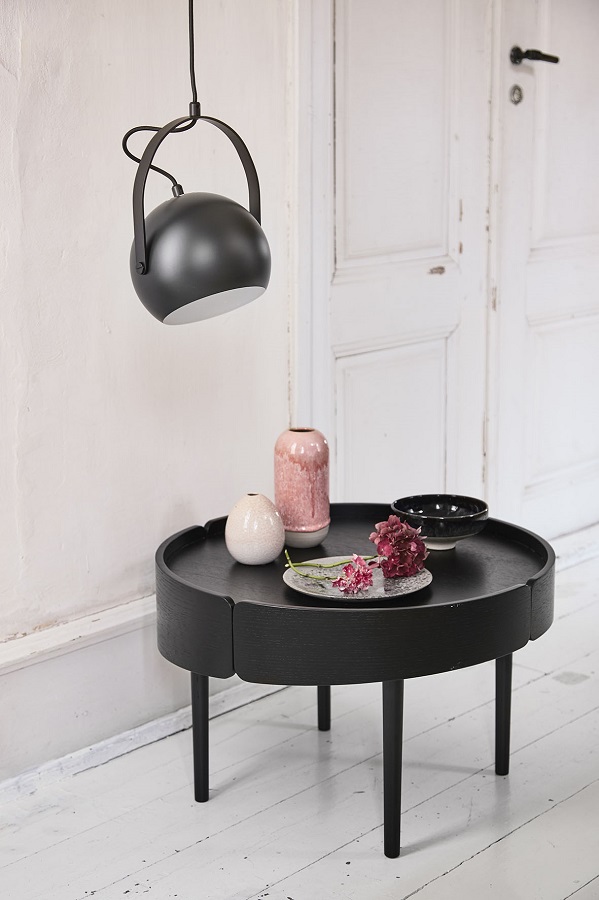 Лампа потолочная Ball с подвесом 18 см, черная матовая Frandsen CKH-135465001 - фото 2