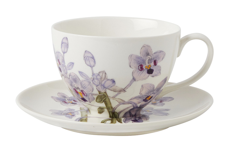 Пара чайная 0,24 л Maxwell & Williams Орхидея лиловая чайная пара фарфор 2 предмета на 1 персону 310 мл маршмеллоу 530 261