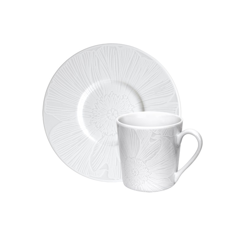Чашка кофейная 100мл White Nature тарелка суповая 23 см taitu white nature