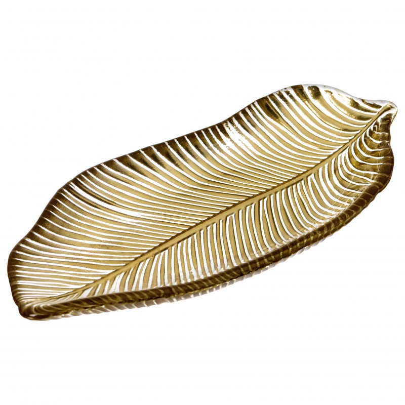 Блюдо 21 см Akcam Banana Leaf золотой Akcam CKH-16696/3