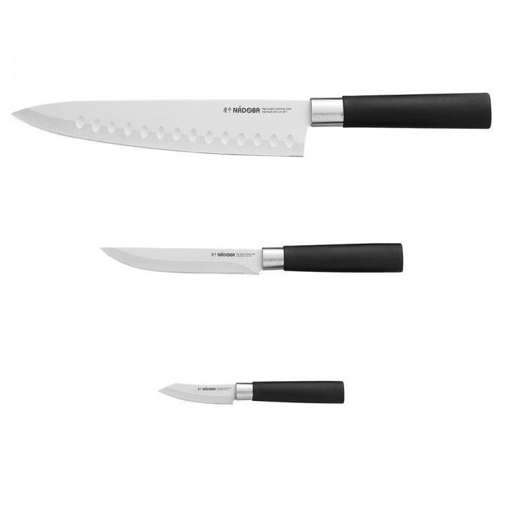 Набор кухонных ножей Nadoba Keiko 3 шт нож тэппанъяки 18 5 см nadoba keiko