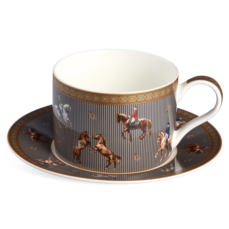 Пара чайная 300 мл Lefard Horse Club серая 1990₽