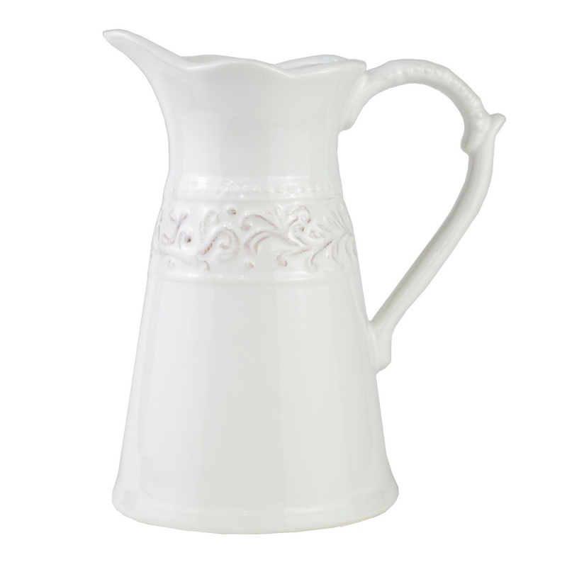 Кувшин керамический 19 см Азалия белый чайник керамический excellent houseware совы
