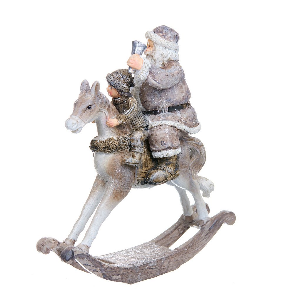 Статуэтка 21 см Royal Collection Санта-Клаус на лошадке-качалке Royal Collection CKH-CG52092A - фото 6