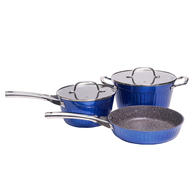 Набор посуды для приготовления Galaxy Line 3 предмета синий Galaxy Line DMH-ГЛ9515ЛСИНИЙ