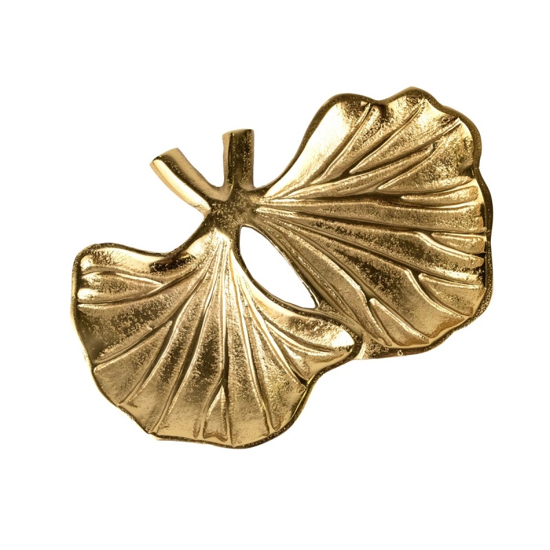 Блюдо Листья Гинкго 21 х 15 х 2 см Азалия золотое 2390₽