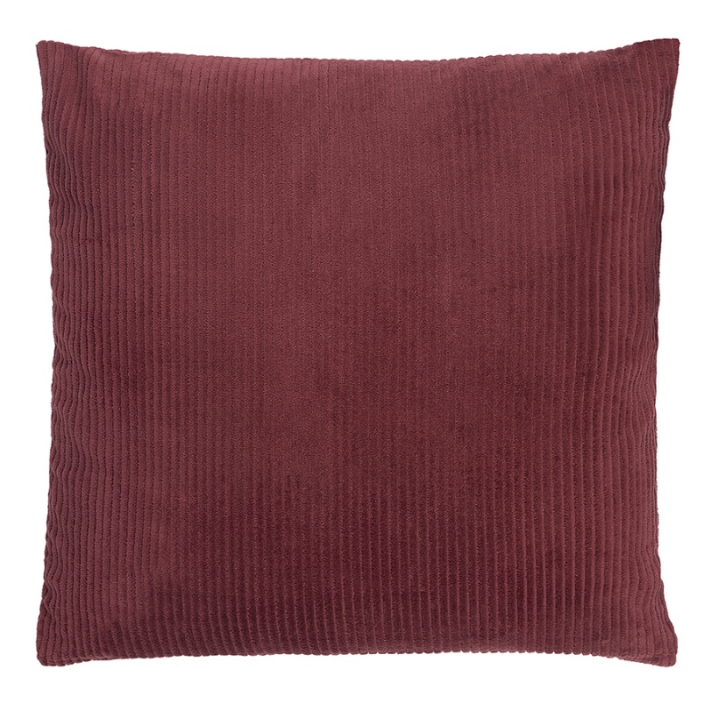 Чехол на подушку фактурный из хлопкового бархата бордового цвета  из коллекции essential, 45х45 см Tkano CKH-TK22-CC0018