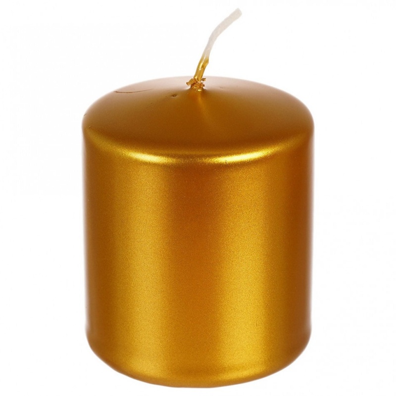 Свеча классическая 7 x 6 см Adpal металлик золотой свеча классическая 7 x 6 см adpal металлик сливовый