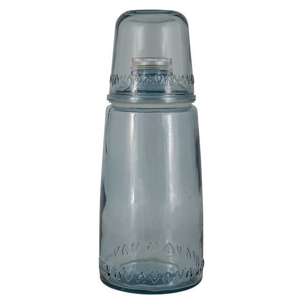 Бутылка для воды со стаканом Natural Water голубой San Miguel CKH-VSM-XRD8379-DB601