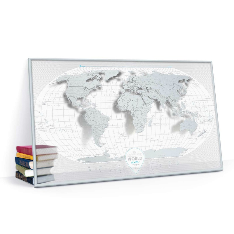 

Cкретч-карта мира Travel Map Air World в металлической раме