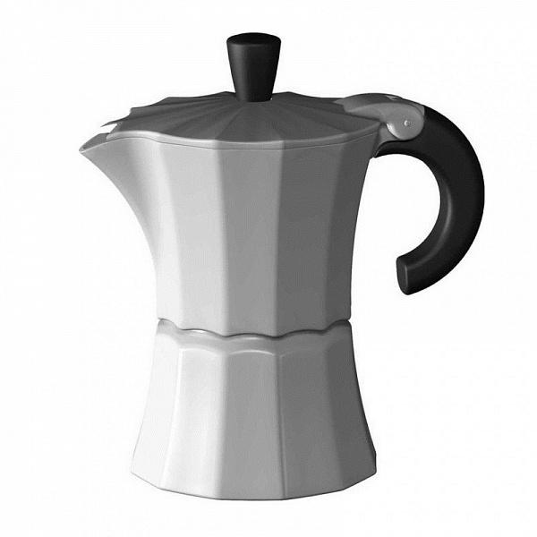Кофеварка гейзерная на 3 чашки 150 мл Аромат кофе Morosina белый Аромат кофе DMH-MOR002-WHITE