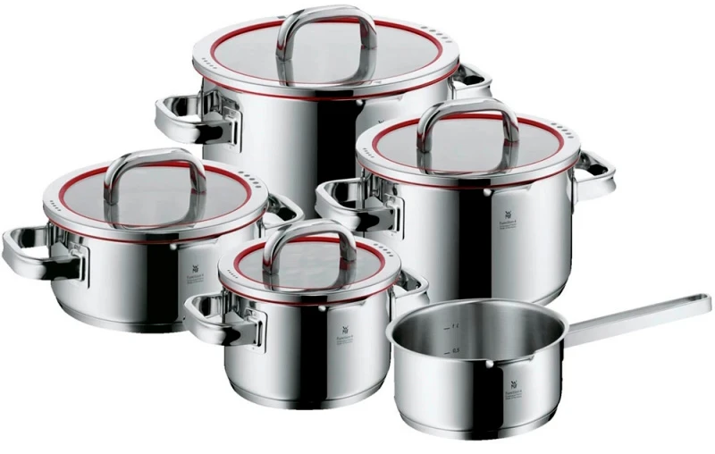 Набор кастрюль WMF Function 4 5 предметов набор посуды нержавеющая сталь 6 предметов кастрюли 1 1 5 2 л индукция kamille 4926
