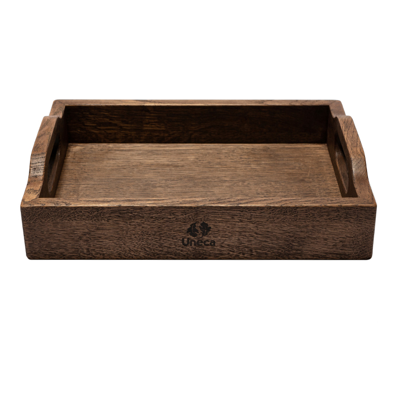 Поднос дубовый с ручками 32 х 23 х 6 см Uneca дуб антик 4849₽