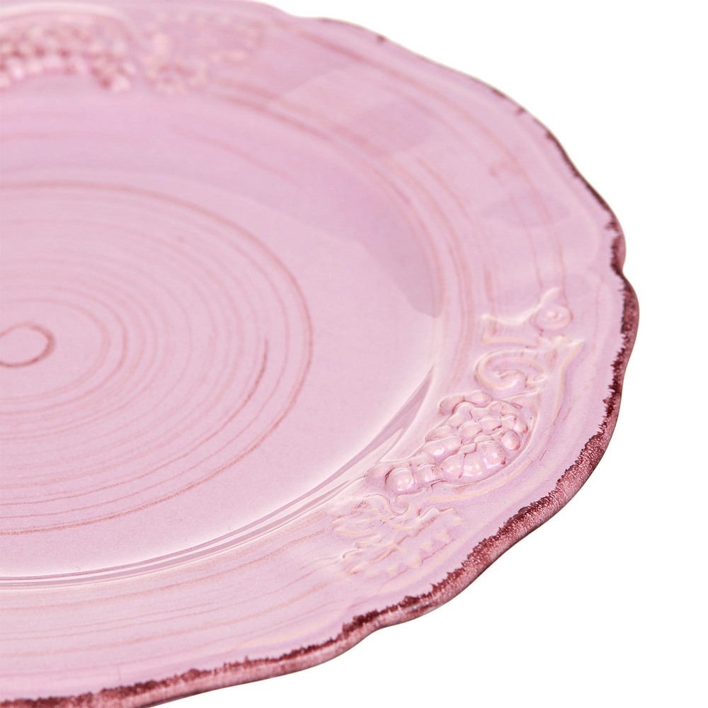 Тарелка "Барокко" Royal Stoneware 22 см розово-коричневая Royal Stoneware CKH-485002128024 - фото 7