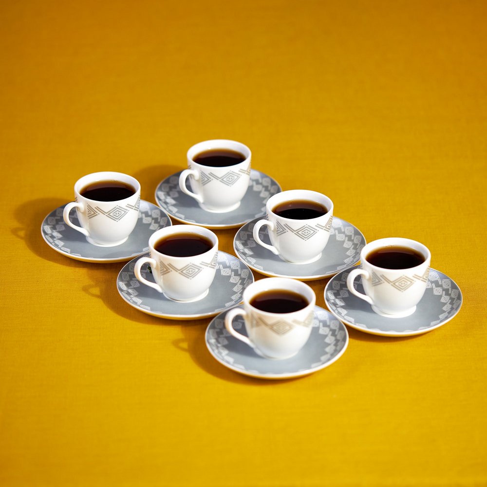 Сервиз кофейный на 6 персон Tognana Cosmo Syrtos 12 предметов Tognana CKH-CX610094409-6 - фото 2