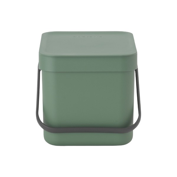 Ведро для мусора 6 л Brabantia Sort & Go встраиваемое тёмно-зелёный мешки для мусора биоразлагаемые 30 л с ручками пнд 11 мкм 50×66 см 20 шт зелёный