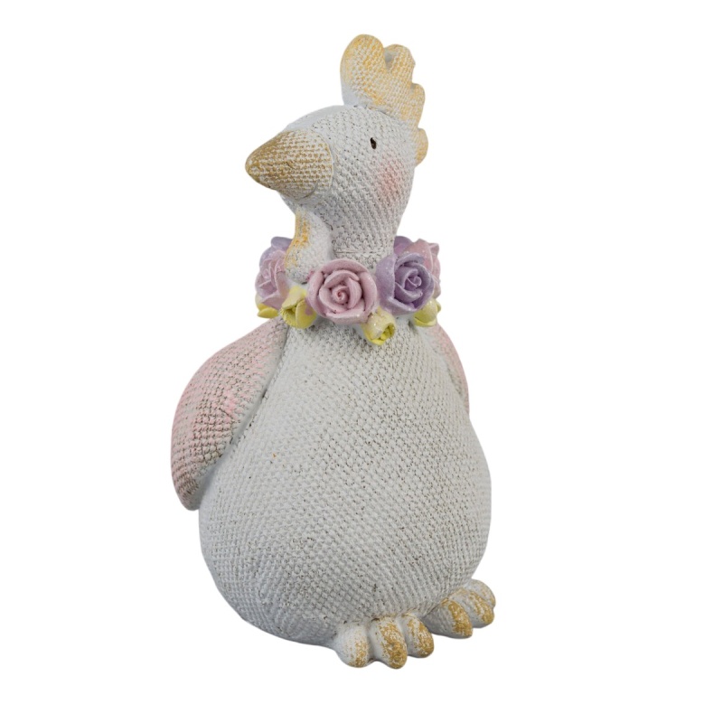 Сувенир 16 x 9 x 11 см Азалия Курица бело-розовый 1890₽