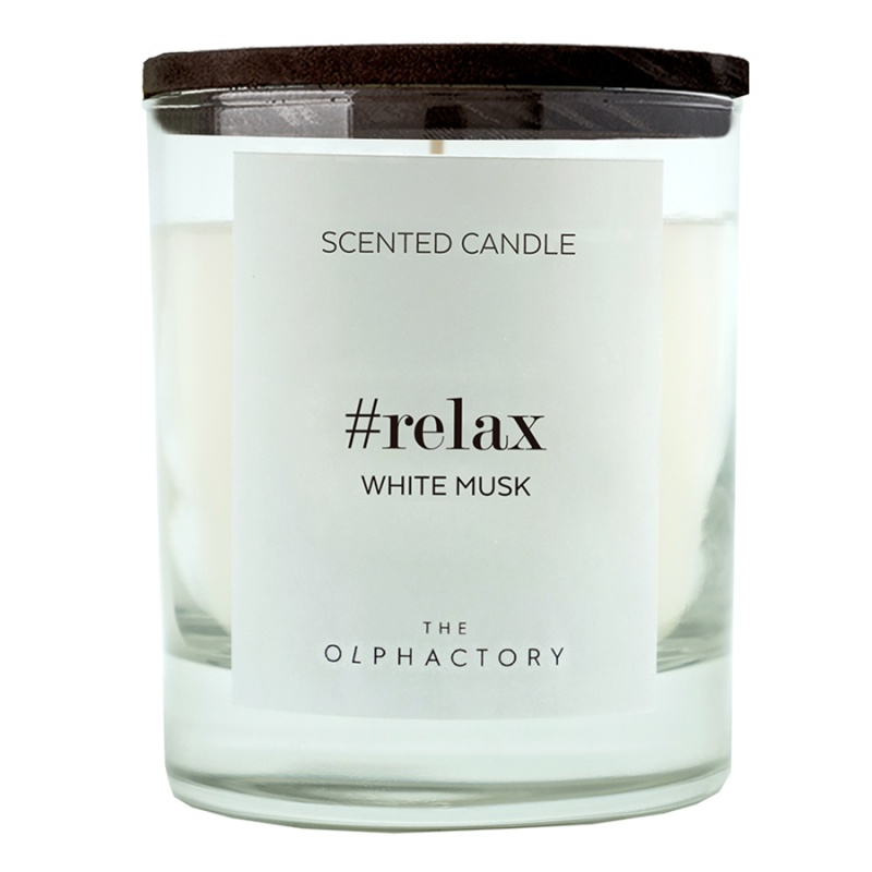 

Свеча ароматическая Ambientair The Olphactory relax black Белый мускус