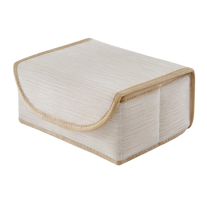 

Коробка для хранения с крышкой Casy Home бежевая