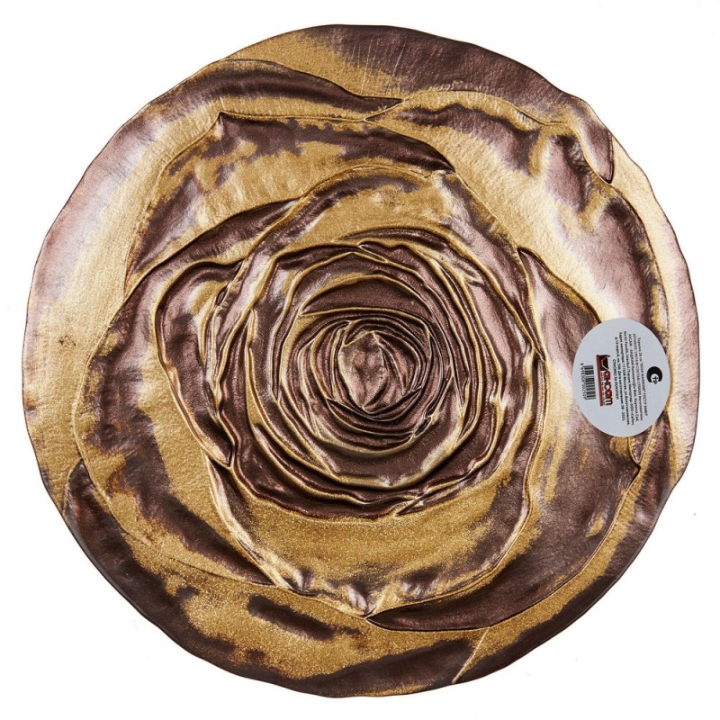 Тарелка декоративная 27,5 см Akcam Rosa marrone тарелка декоративная полистоун листья золото 1 5х13х12 см