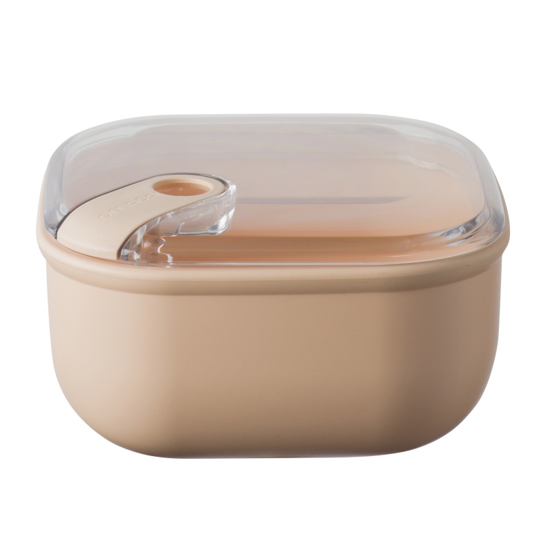 Контейнер квадратный 1000 мл Omada Pull Box розовый