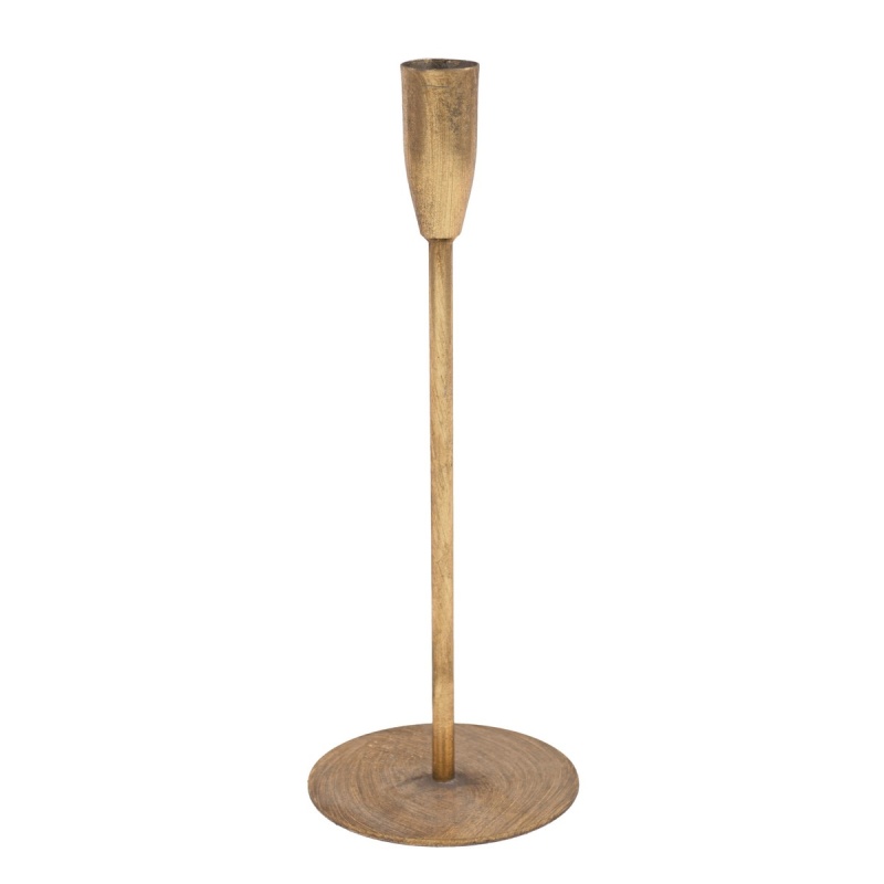 Подсвечник металлический 26 см Азалия золотой 2190₽