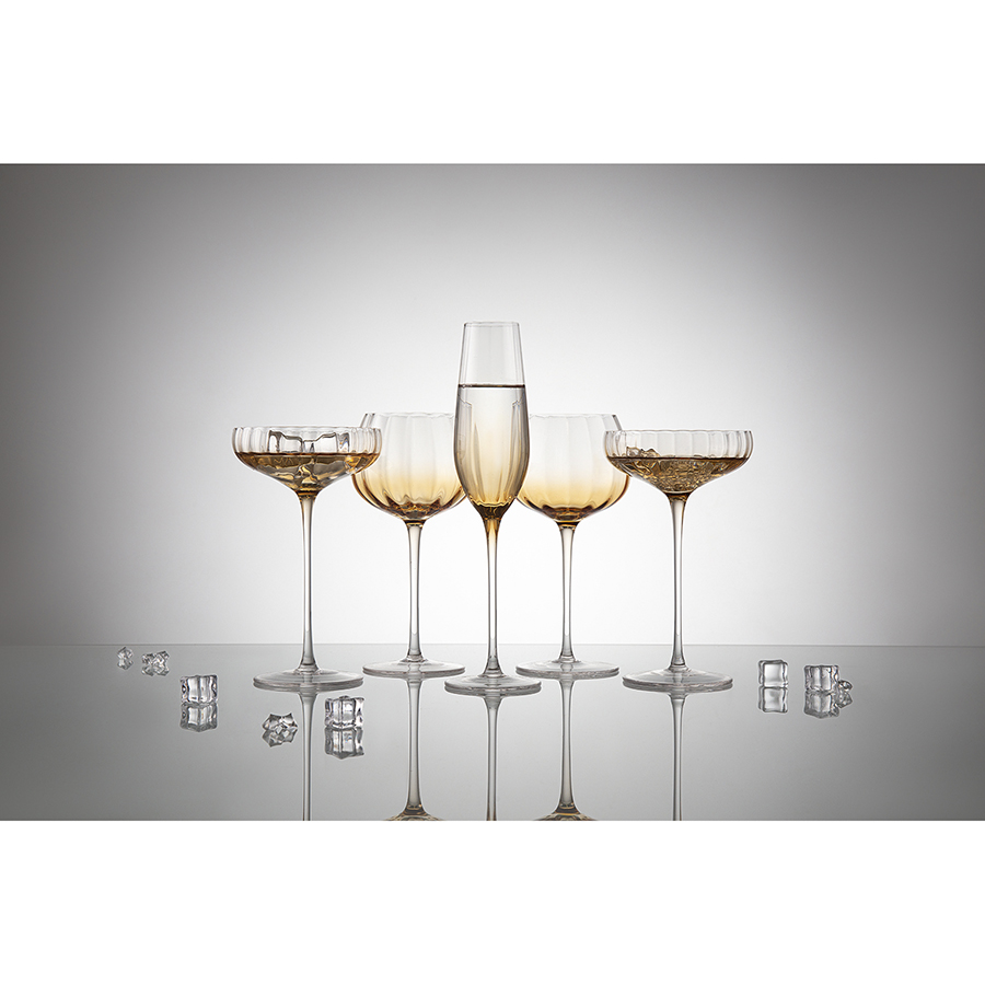 Набор бокалов для шампанского gemma amber, 225 мл, 2 шт. Liberty Jones DMH-HM-GAR-CHGLS-225-2 - фото 4