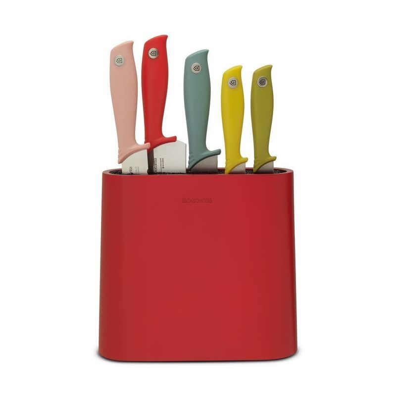 Подставка для ножей Brabantia Tasty Colours подставка нерж пласт для ножей 10 23 5см