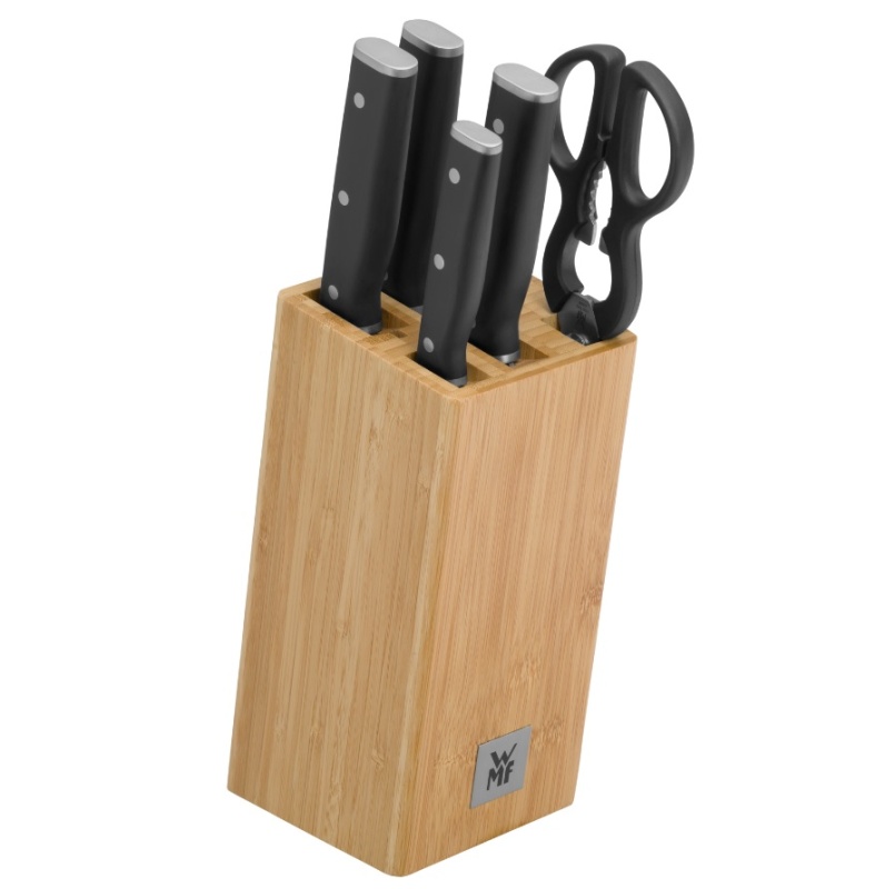 Набор ножей 6 предметов с блоком WMF Sequence набор ключей комбинированный cws0012 12 предметов thorvik 6 22 мм пластиковый держатель 52046