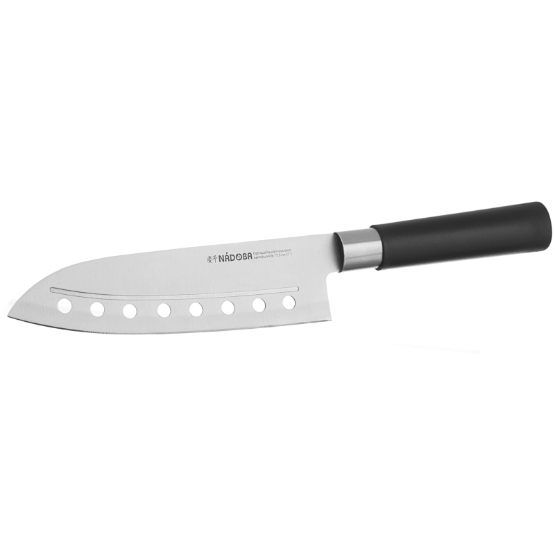 Нож Сантоку 17,5 см Nadoba Keiko нож кухонный nadoba keiko сантоку с отверстиями лезвие 17 5 см