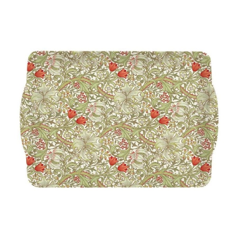 

Поднос с ручками 32 х 46 см Easy Life William Morris зелёный