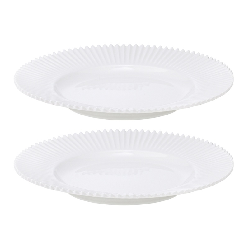Набор из двух тарелок белого цвета из коллекции edge, 21 см Tkano DMH-TK22-TW_PL0013 - фото 1