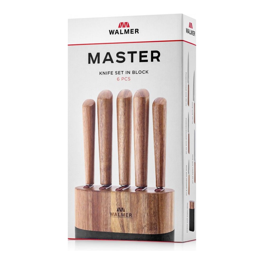 Набор ножей в подставке Walmer Master 6 предметов Walmer CKH-W21157225 - фото 5