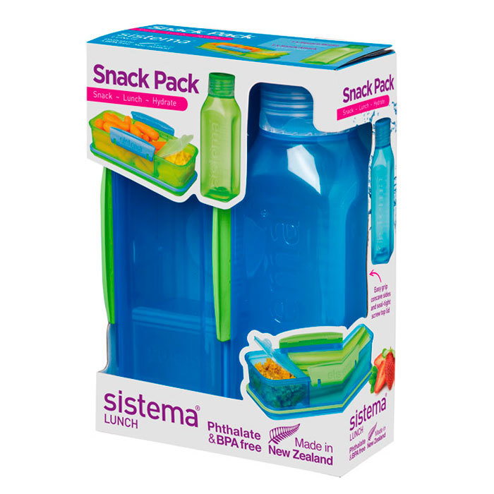 Набор для ланча Sistema Snack в ассортименте набор контейнер с разделителями 975 мл и бутылка 330 мл sistema lunch