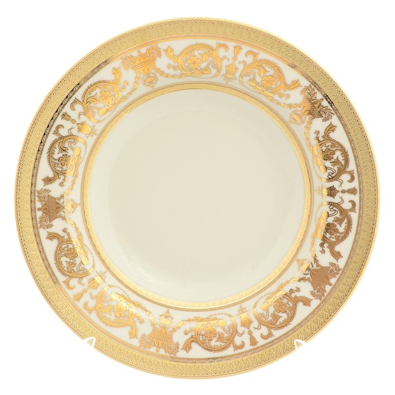 Набор тарелок суповых 22 см Falkenporzellan Imperial Cream Gold 6 шт