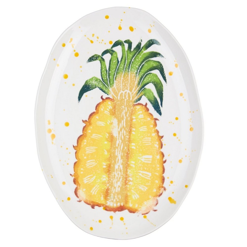 Блюдо 44 х 32 см Kersten BV Sorbet Crush Pineapple украшение настенное kersten bv ginkgo золотистый