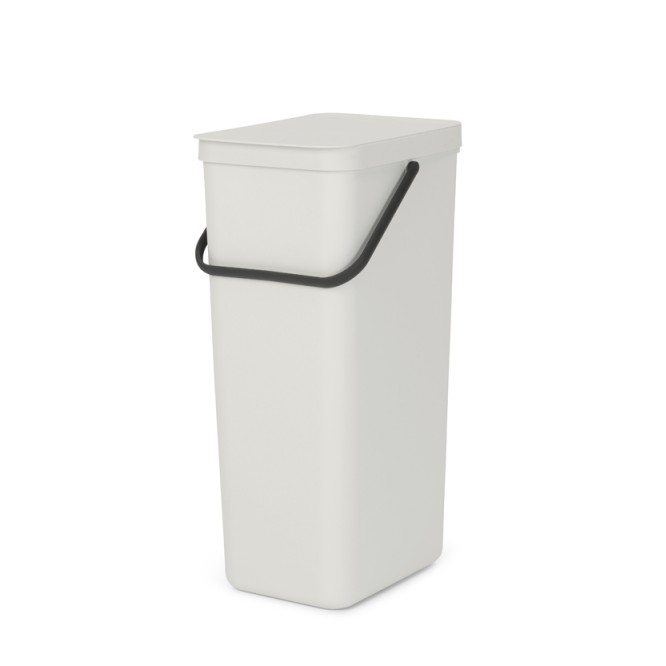 Ведро для мусора 40 л Brabantia Sort & Go светло-серый профиль swix держатель мешка для мусора для столов t75w t76 t0075 wh