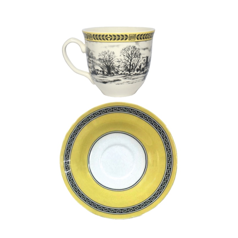 Чашка с блюдцем 200 мл Grace by Tudor England Halcyon салатник 23 7 см grace by tudor england halcyon