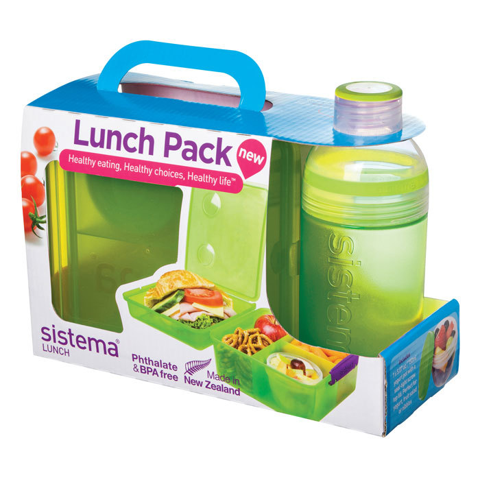 Набор ланчбокс и бутылка Sistema Lunch зелёный Sistema CKH-41580_ЗЕЛЕНЫЙ - фото 3