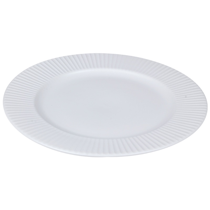 Набор обеденных тарелок soft ripples, D27 см, белые, 2 шт. Liberty Jones CKH-LJ_SS_PL27_WH - фото 1