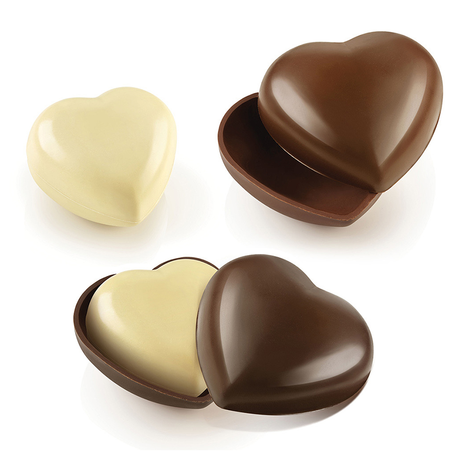 Набор форм для шоколада и конфет Silikomart Secret Love 2 шт Silikomart CKH-70.609.99.0065 - фото 4