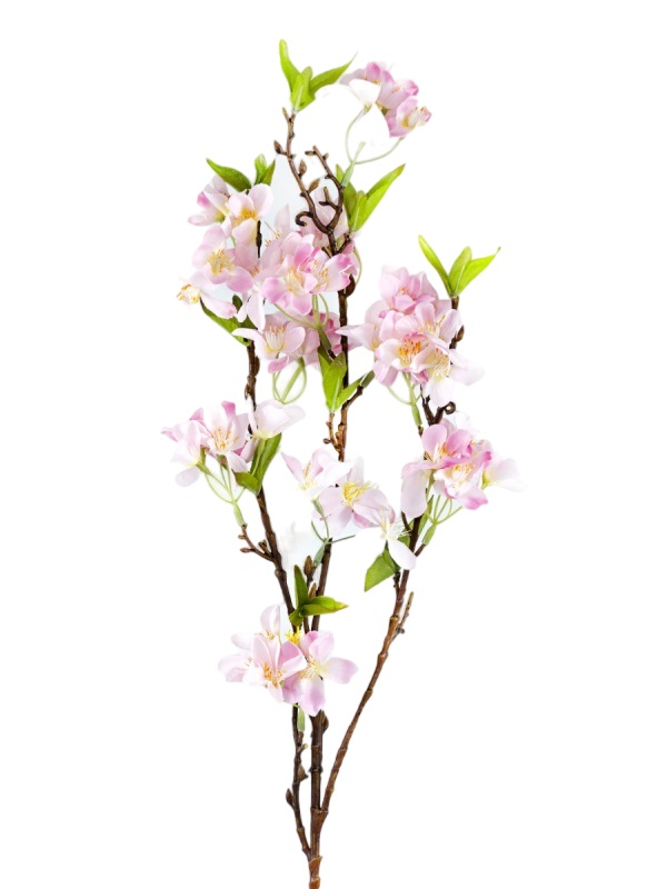 Ветка вишни декоративная 88 см Азалия розовый ветка декоративная 96 см van manen wild hydrangea spray