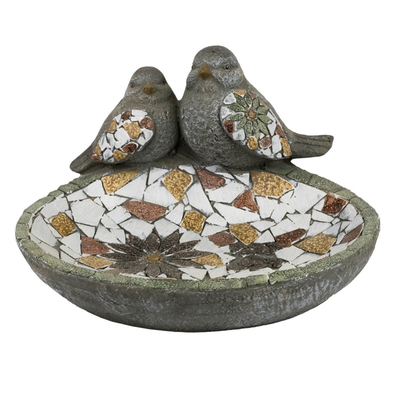 Блюдо керамическое 31 х 27 х 18 см Азалия Птички серый 4990₽