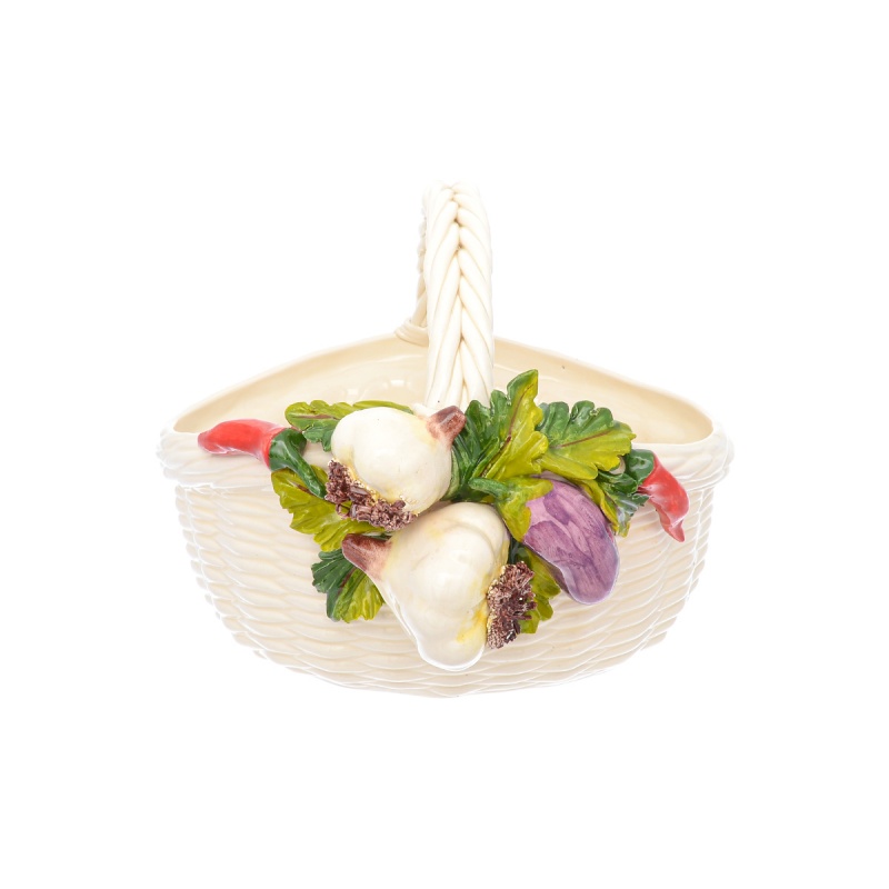 

Корзина овальная с ручкой 32 см Orgia Овощи