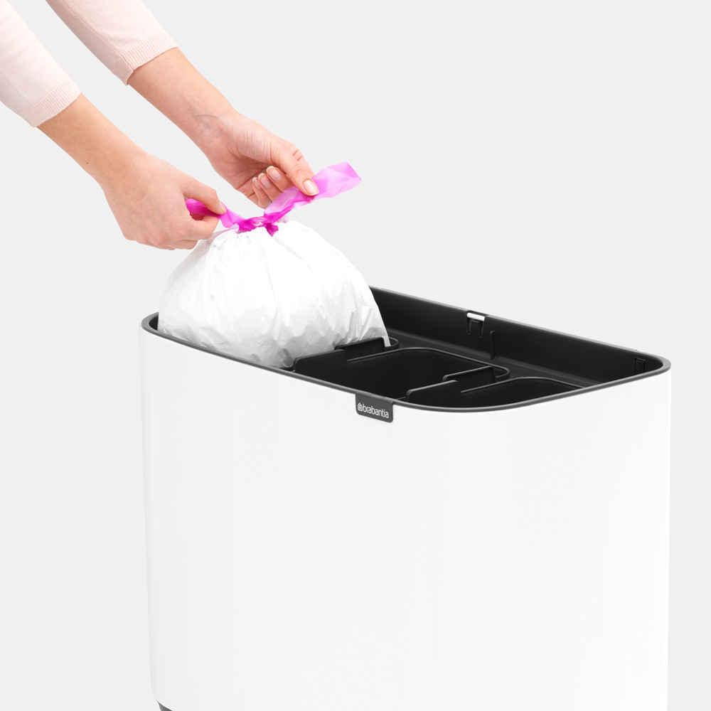 Мусорный бак 3 x 11 л Brabantia Bo Touch Bin светло-бежевый Brabantia DMH-201608 - фото 9