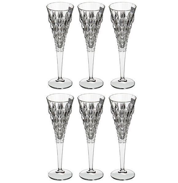 Набор бокалов для шампанского 210 мл RCR Enigma 6 шт бокал для шампанского 210 мл стекло 6 шт pasabahce amber 440295b