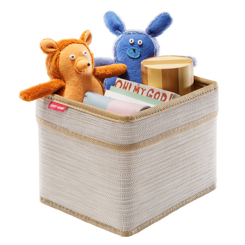 

Корзинка для хранения с ручками Casy Home бежевый